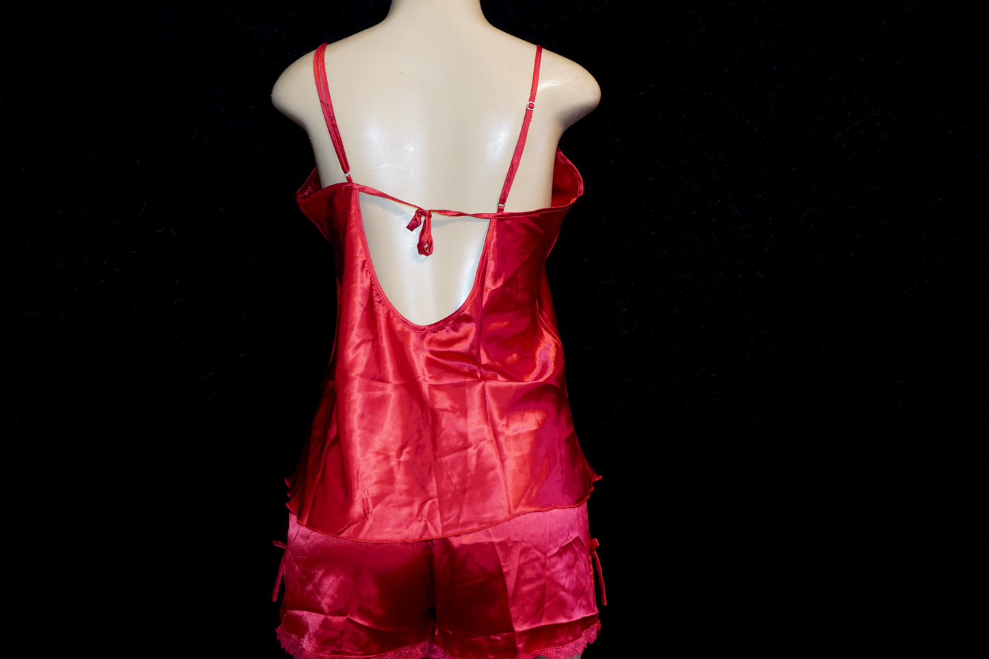 satin feel short set