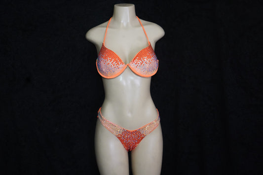 2 pc under wire bling bikini