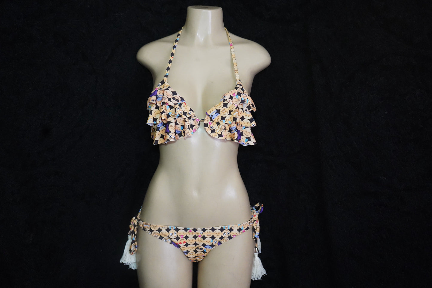 2pc Ruffled Emoji bikini