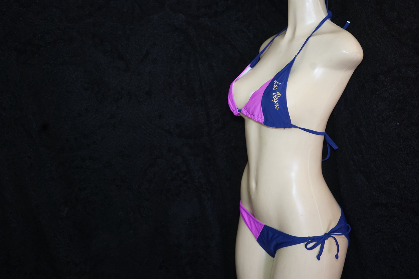 Blue & pink LV 2 pc bikini