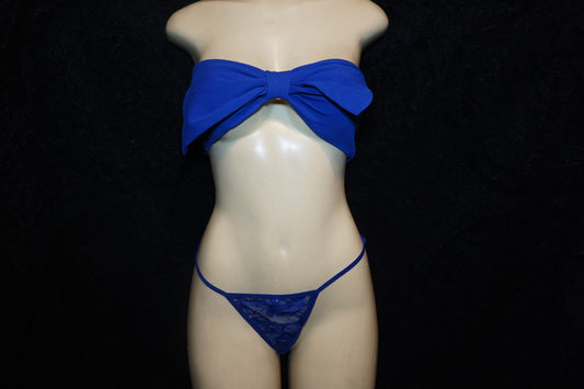 Bow tube top & g- string