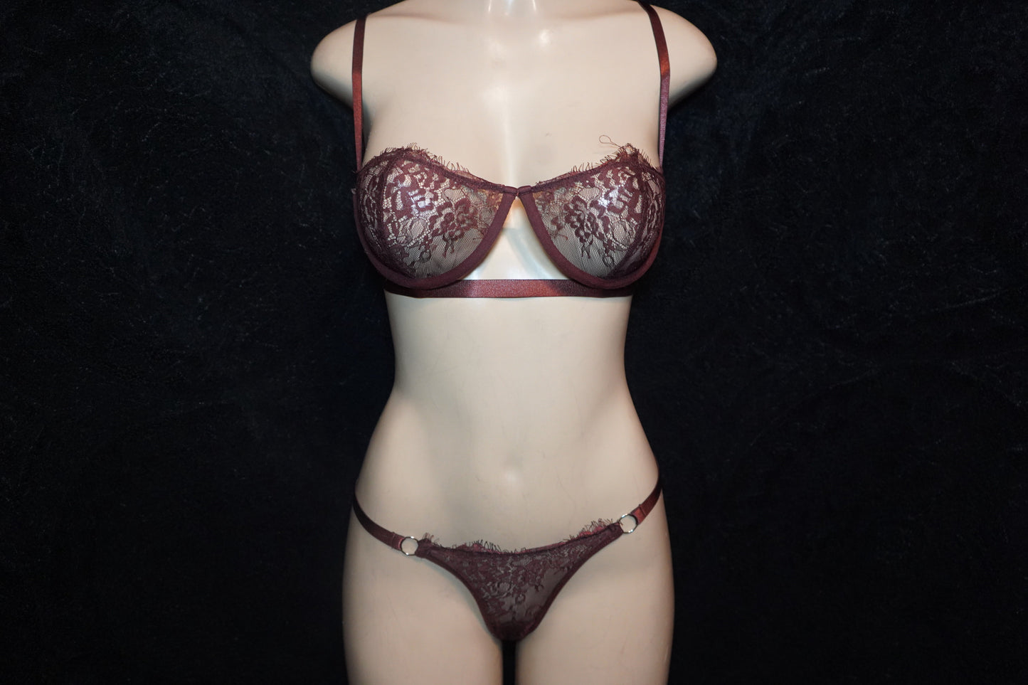 Mesh lace Bra & thong