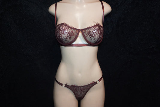 Mesh lace Bra & thong