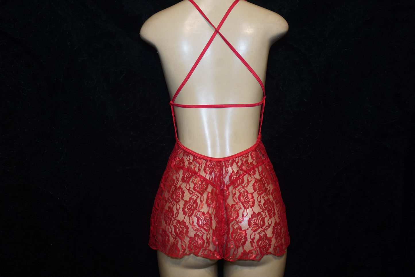 Lace nighty with g-string