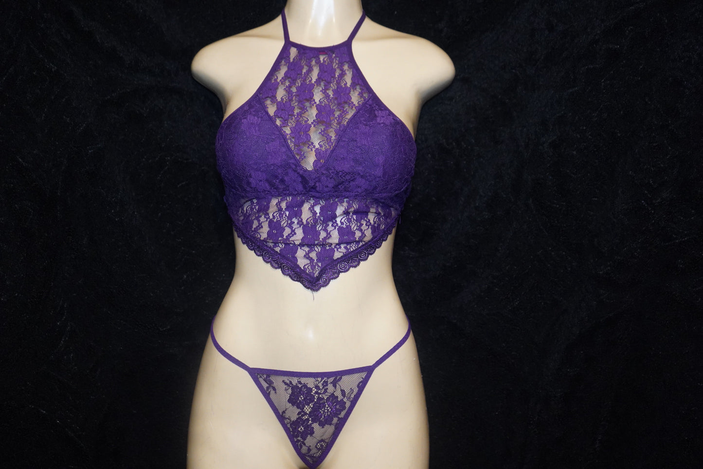 halter with G-string and garter