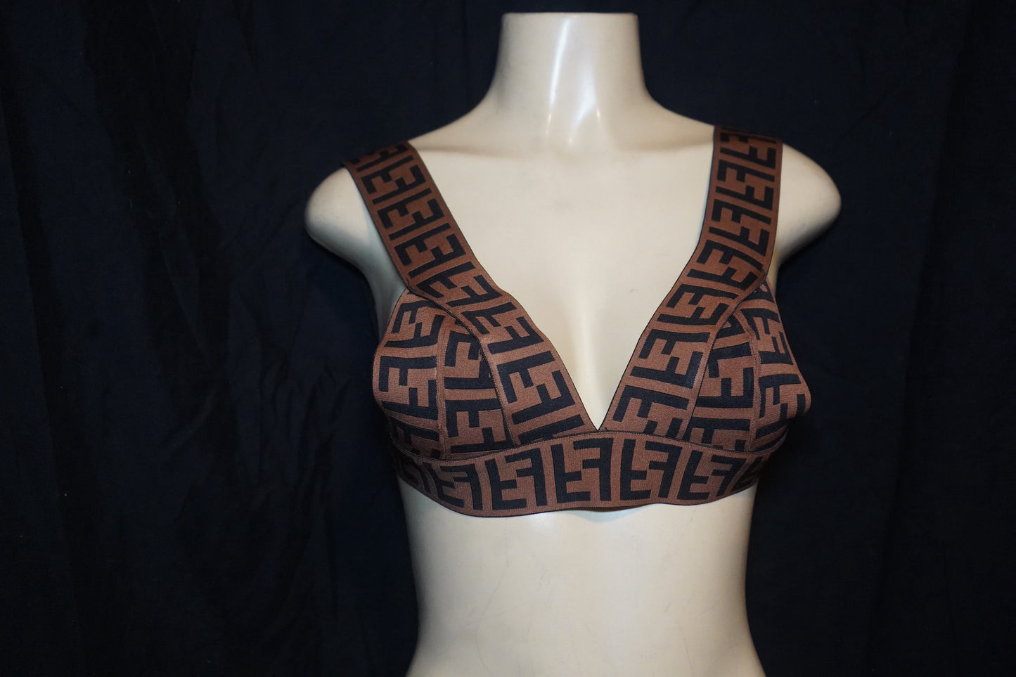 Monogram bra/halter top