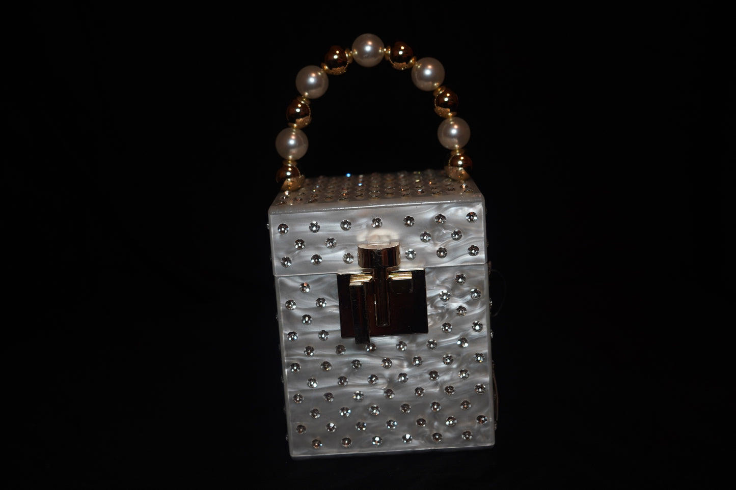 Acrylic bling box purse