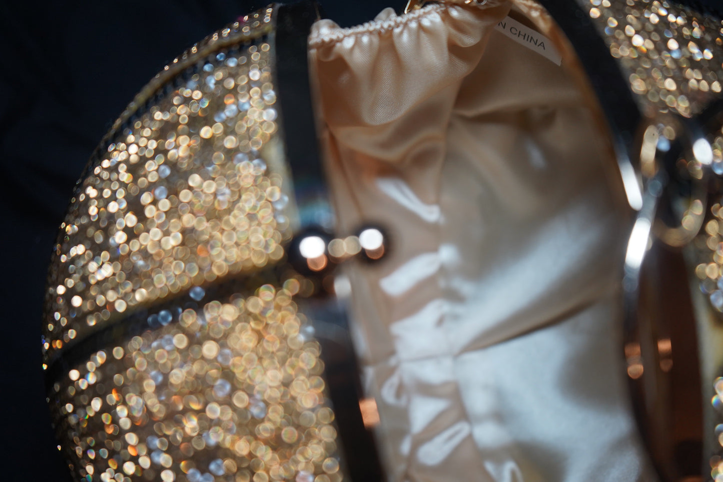 sparkling basketball purse