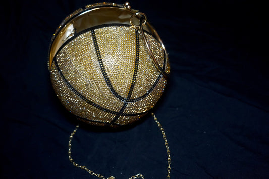 sparkling basketball purse