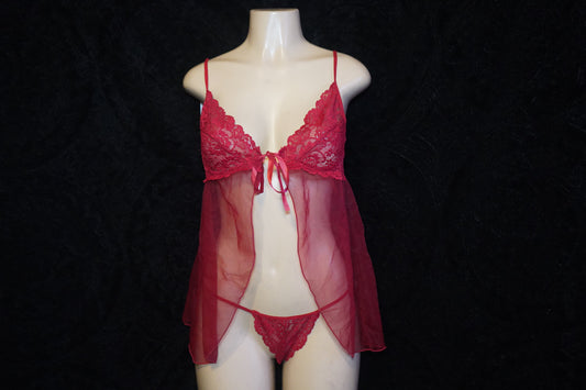 Baby Doll Tie Front with g-string