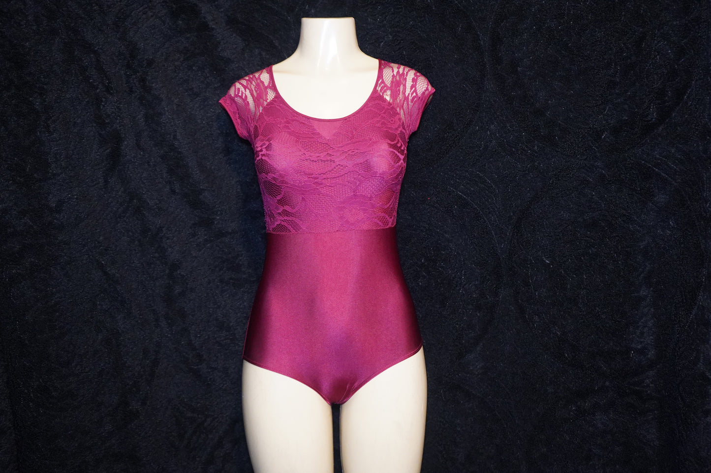 Mesh and nylon leotard