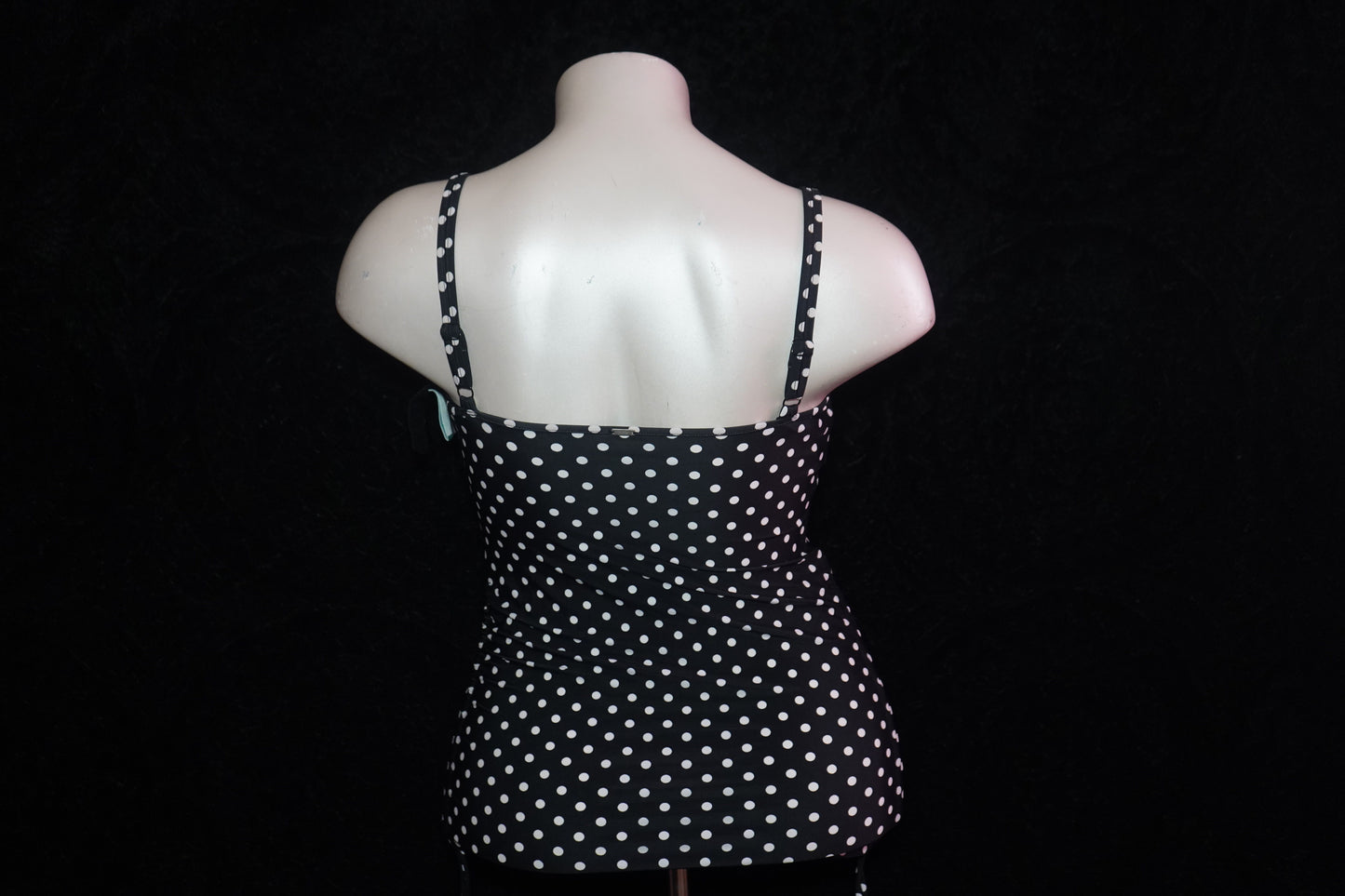 polka-dot designer bathing suit top