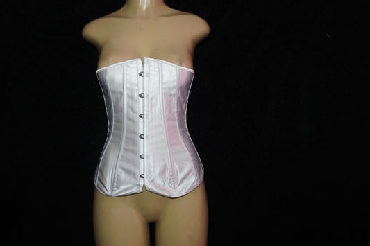 Satin feel strapless Corset top & thong