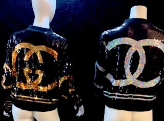 Monogram bling jacket