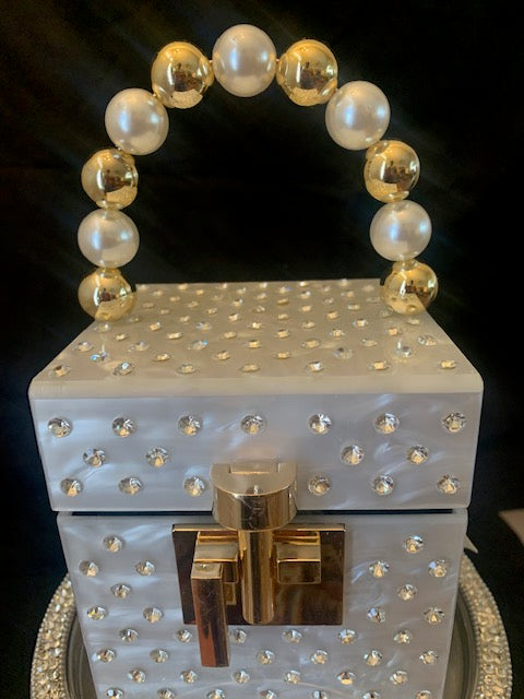 Acrylic bling box purse