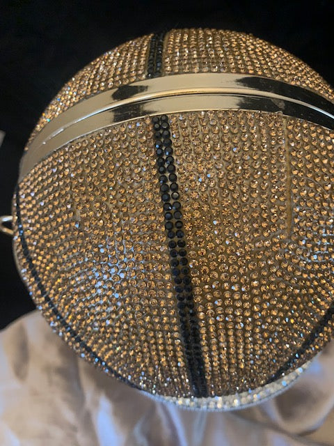 sparkling basketball purse